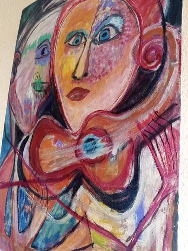 Print of Impressionism Music Paintings by Griselda Campos