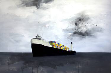 Original Ship Paintings by Aya Eliav