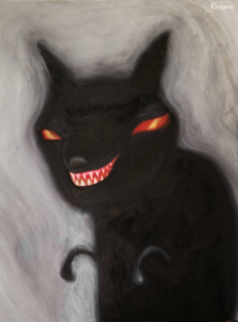 Hellhound Painting by Alex K | Saatchi Art