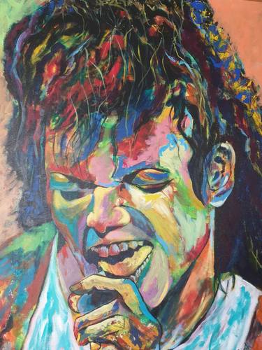 Original Abstract Expressionism Celebrity Paintings by Diiliip Sinh