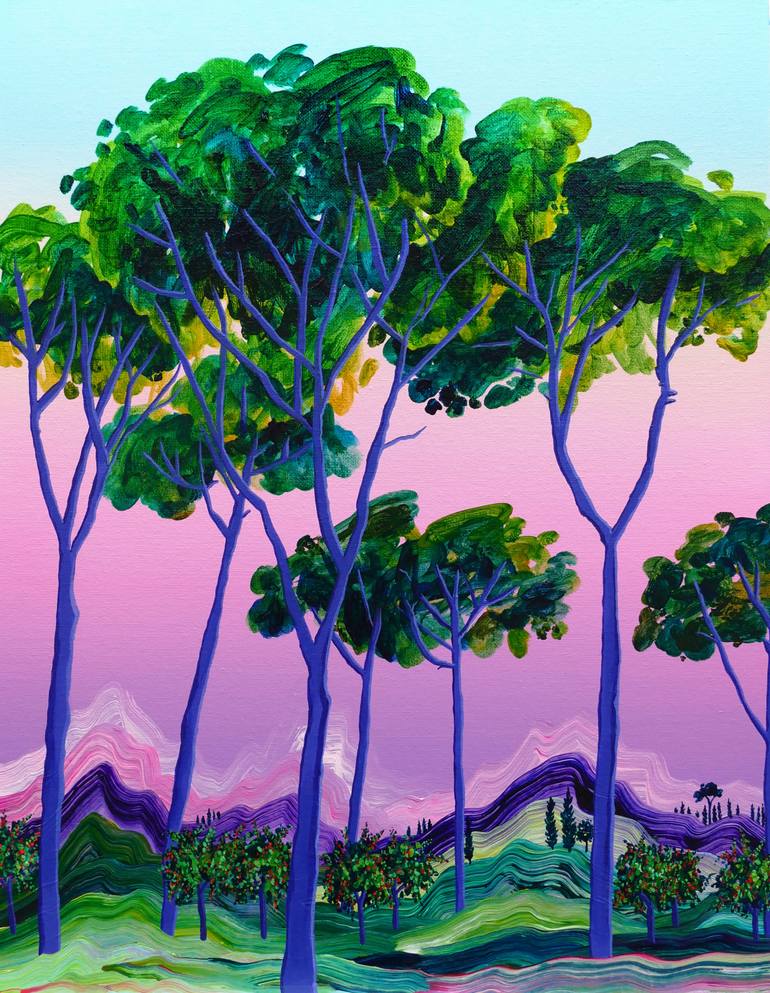 Original Abstract Expressionism Landscape Painting by Alanna Eakin