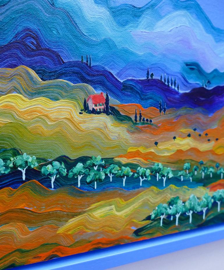 Original Abstract Expressionism Landscape Painting by Alanna Eakin