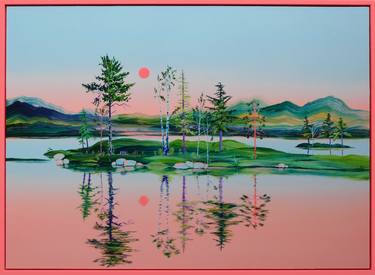 Original Abstract Landscape Painting by Alanna Eakin