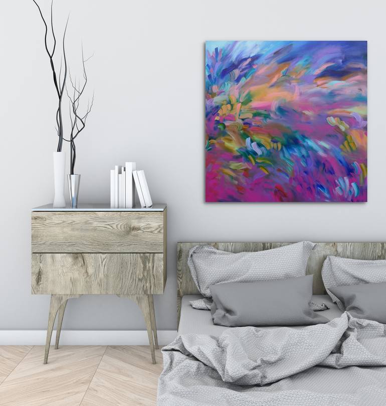 Original Abstract Expressionism Abstract Painting by Alanna Eakin