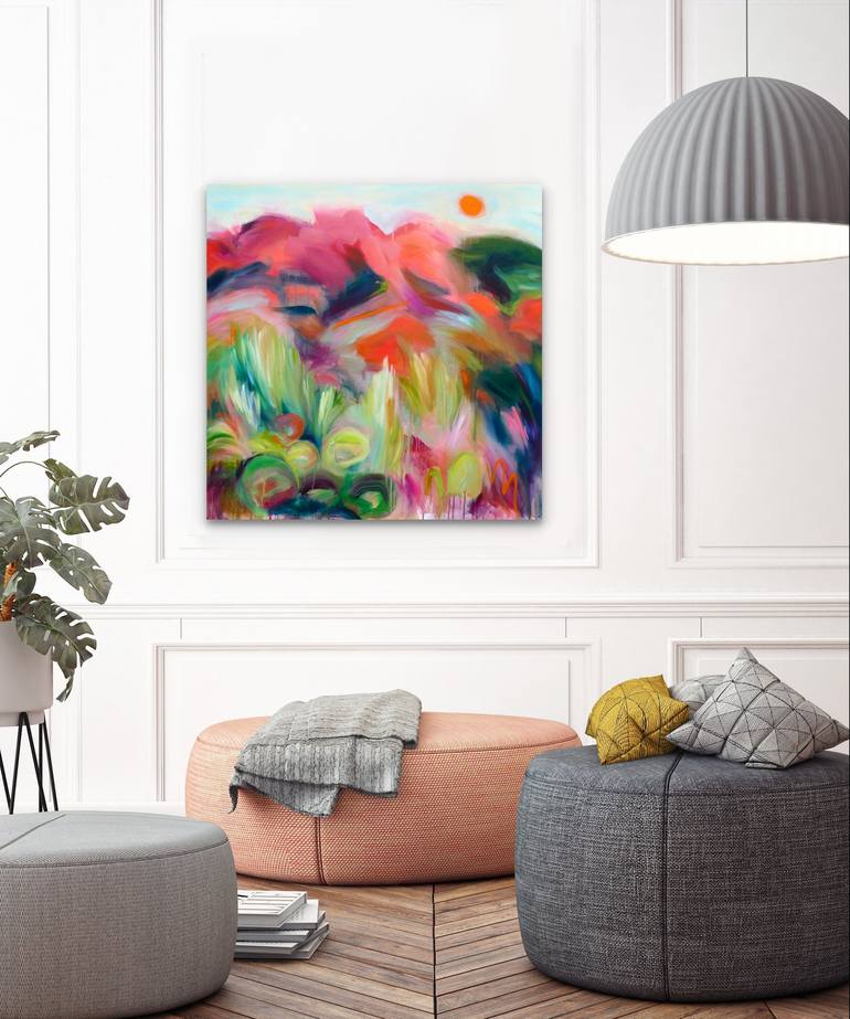 Original Abstract Landscape Painting by Alanna Eakin