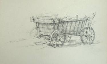 Original Fine Art Rural life Drawings by David Beglaryan
