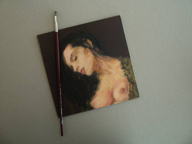 Original Fine Art Nude Painting by David Beglaryan