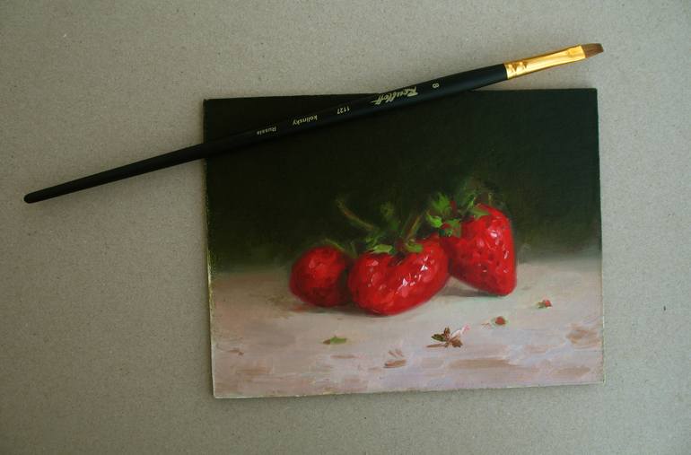 Original Illustration Still Life Painting by David Beglaryan