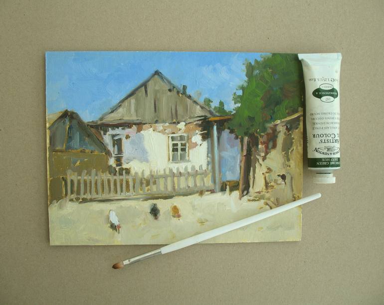 Original Fine Art Rural life Painting by David Beglaryan