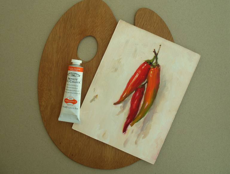 Original Illustration Still Life Painting by David Beglaryan