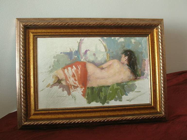 Original Realism Nude Painting by David Beglaryan