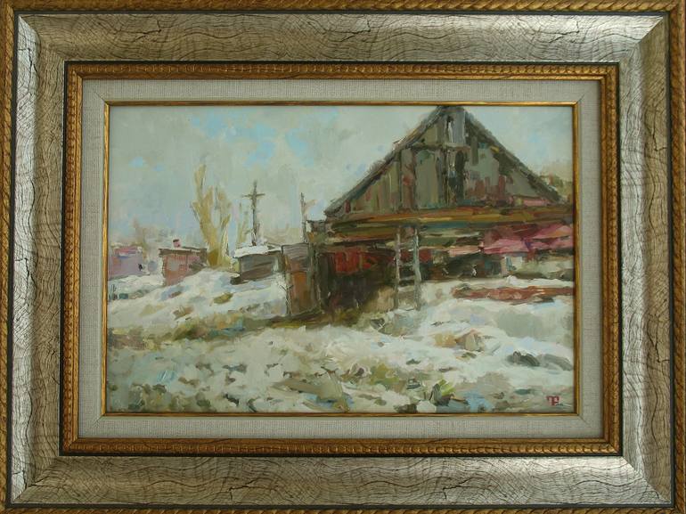 Original Fine Art Rural life Painting by David Beglaryan