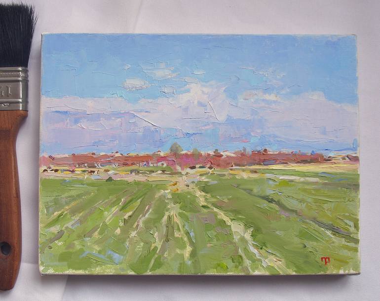 Original Folk Landscape Painting by David Beglaryan