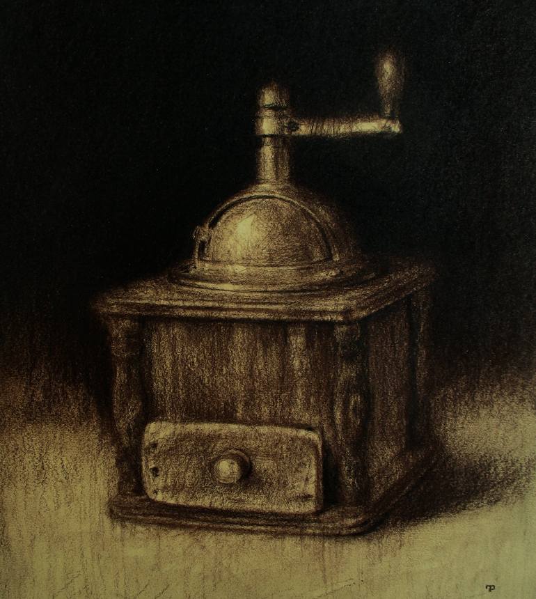 Old Coffee Grinder Drawing by David Beglaryan | Saatchi Art