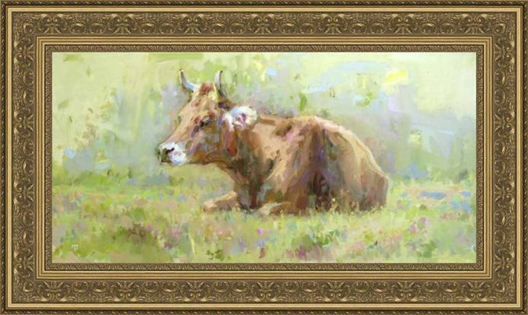 Original Impressionism Animal Painting by David Beglaryan