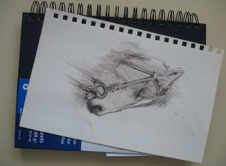 Original Realism Animal Drawing by David Beglaryan