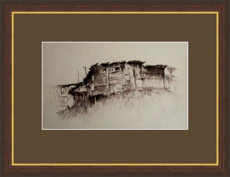 Original Home Drawing by David Beglaryan