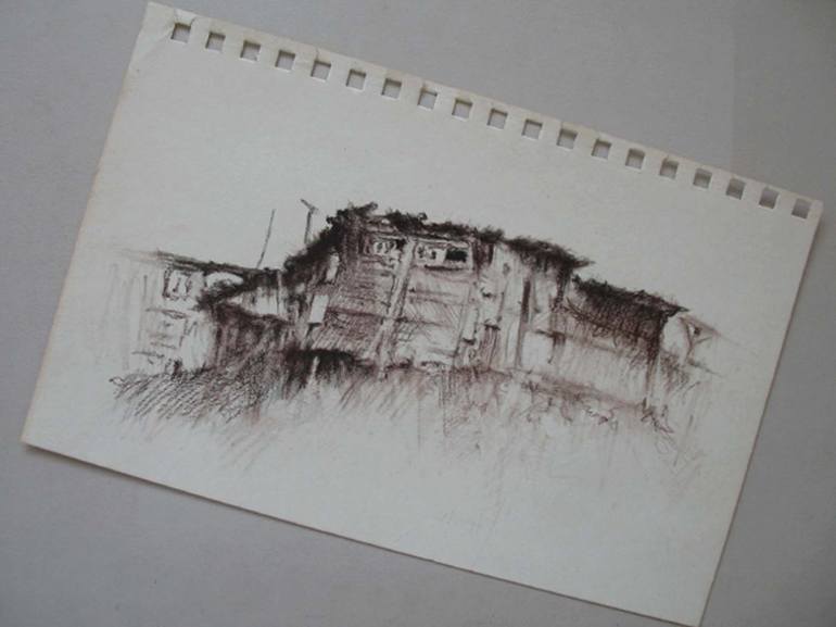 Original Home Drawing by David Beglaryan