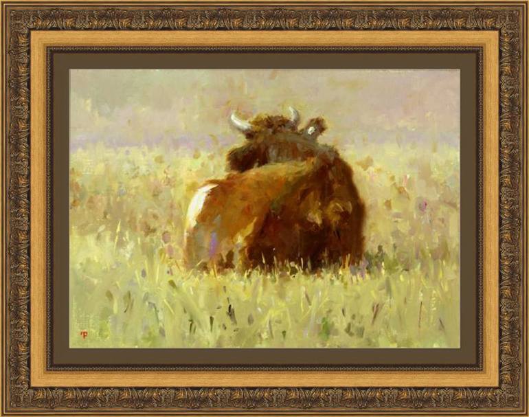 Original Fine Art Animal Painting by David Beglaryan