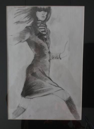 Original Women Drawing by A Tar