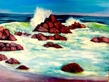 Original Expressionism Seascape Paintings by Robert J. Clancy