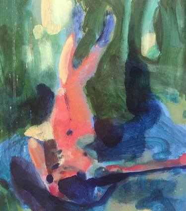 Original Expressionism People Paintings by Anna McNeil