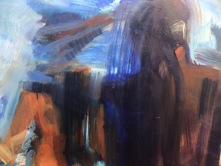 Original Expressionism People Painting by Anna Mcneil