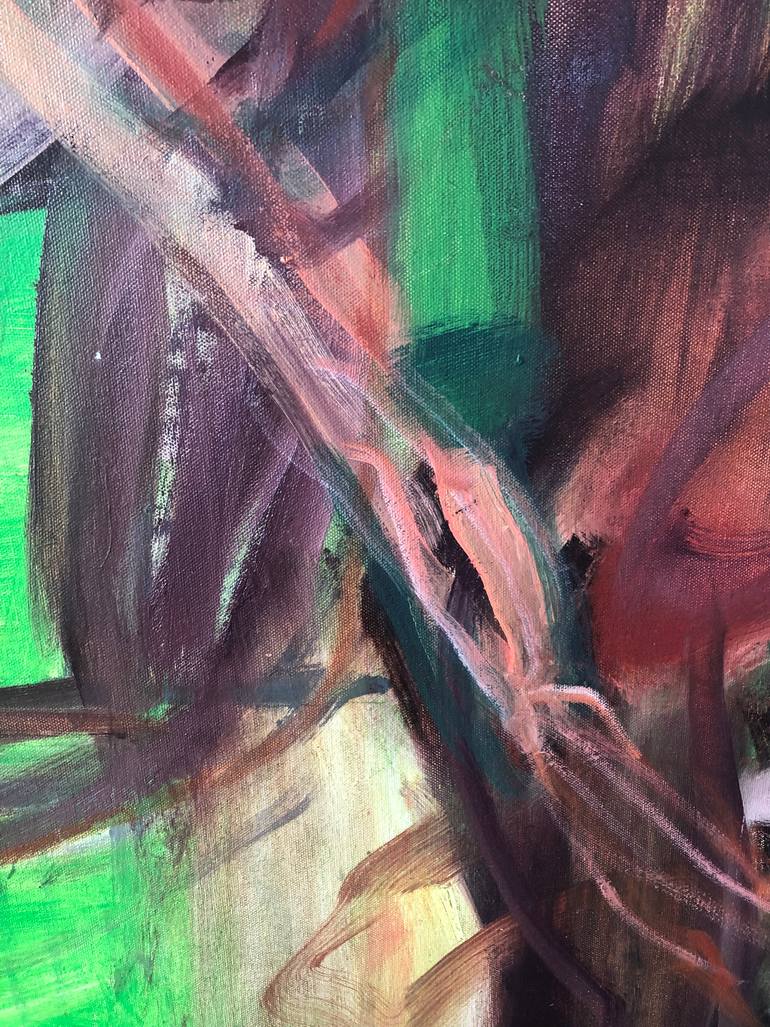 Original Abstract People Painting by Anna Mcneil