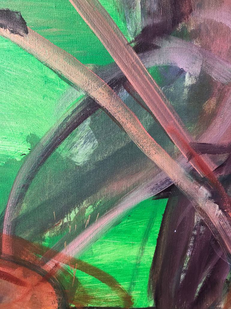 Original Abstract People Painting by Anna Mcneil