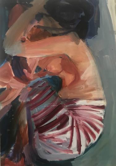 Original Figurative Family Paintings by Anna McNeil