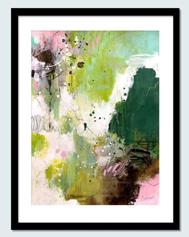 Original Abstract Expressionism Abstract Painting by Ines Khadraoui