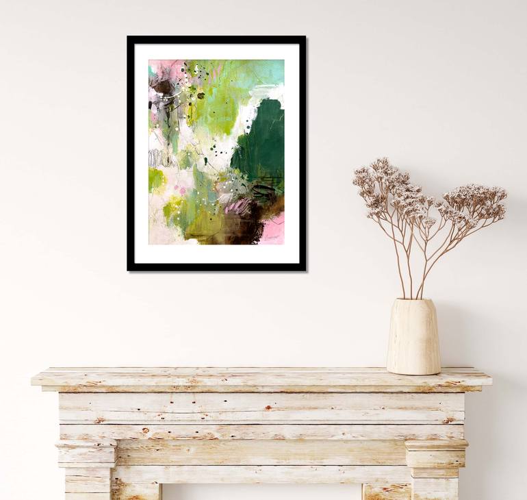 Original Abstract Expressionism Abstract Painting by Ines Khadraoui