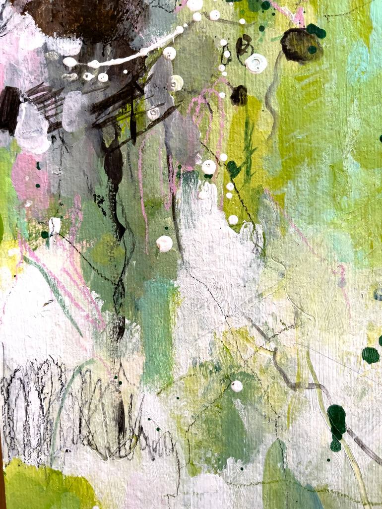 Original Abstract Expressionism Abstract Painting by Ines Khadraoui