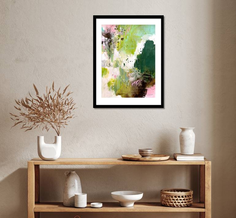 Original Abstract Expressionism Abstract Painting by Ines Khadraoui