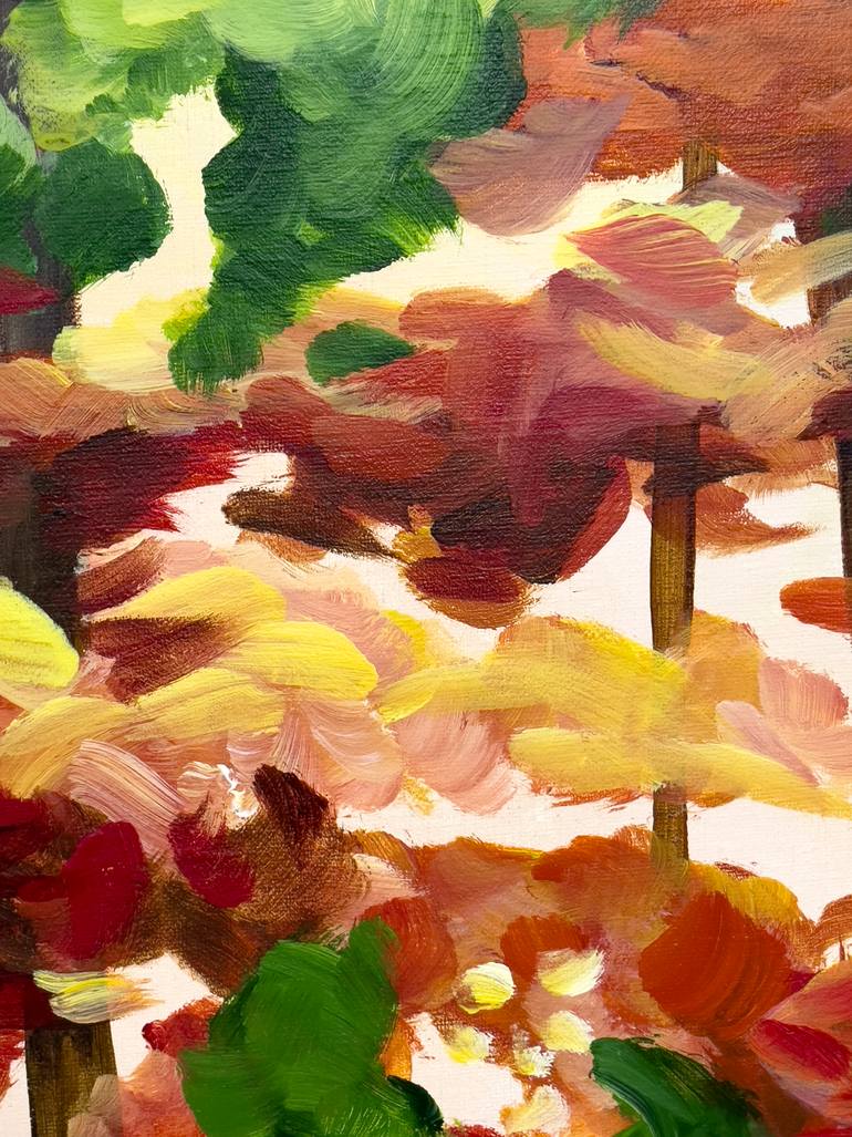 Original Abstract Landscape Painting by Ines Khadraoui