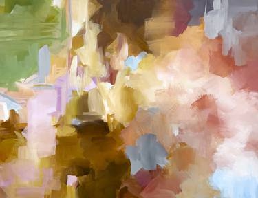 Original Abstract Expressionism Abstract Painting by Ines Khadraoui