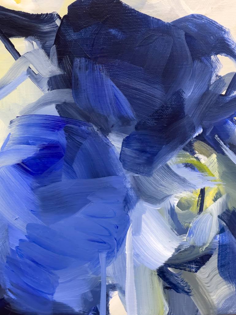 Original Abstract Floral Painting by Ines Khadraoui