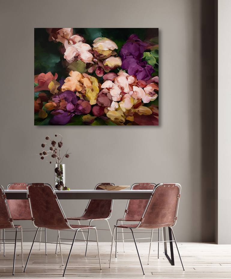 Original Abstract Still Life Painting by Ines Khadraoui