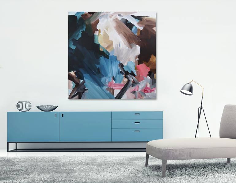 Original Abstract Expressionism Abstract Painting by Ines Khadraoui