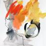 Small format - Acrylic on fine art paper - Intuitive and spontaneous expression of an immediate impulse.
To be framed according to your tastes