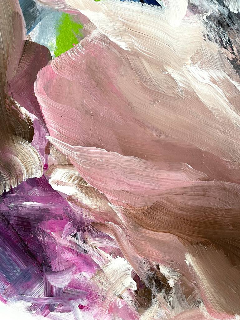 Original Abstract Expressionism Abstract Painting by Ines Khadraoui