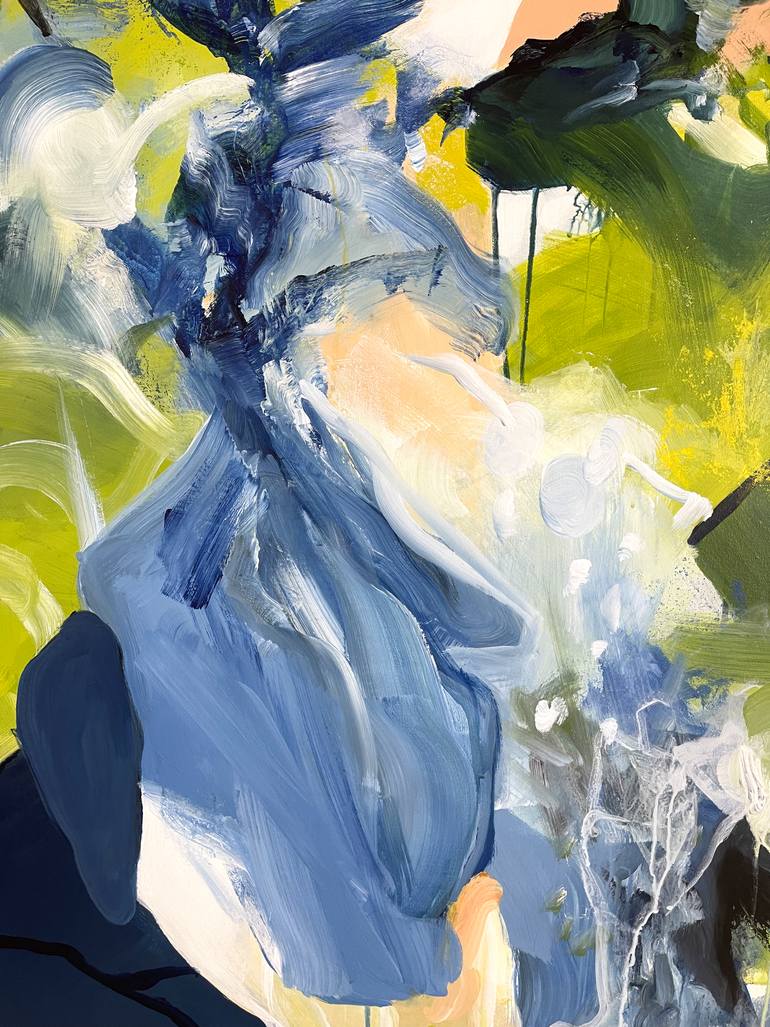 Original Abstract Expressionism Abstract Painting by Ines Khadraoui