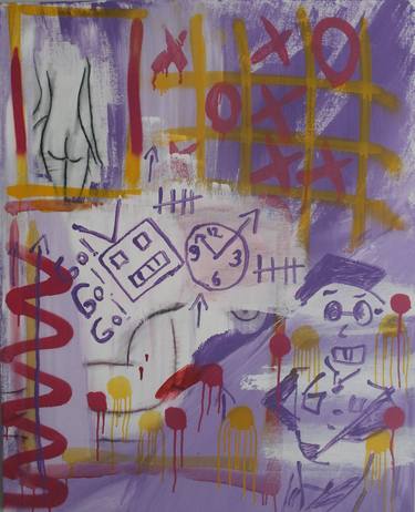 Original Abstract Graffiti Paintings by Nikoloz Tsanava