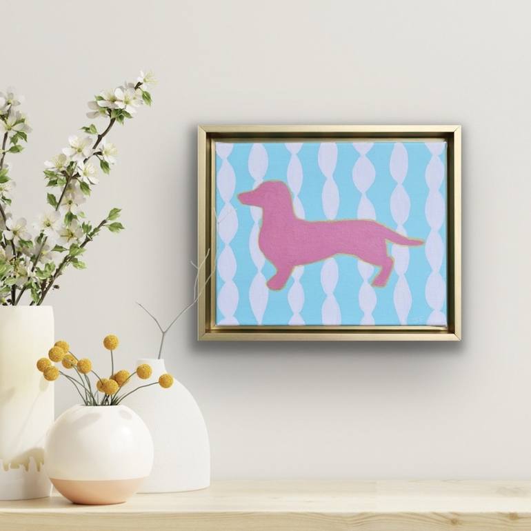 Original Dogs Painting by Jeanne Player