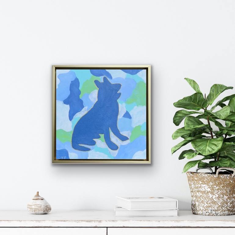 Original Abstract Dogs Painting by Jeanne Player