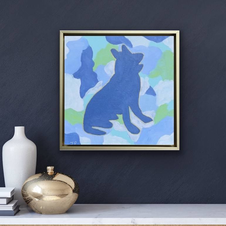 Original Abstract Dogs Painting by Jeanne Player