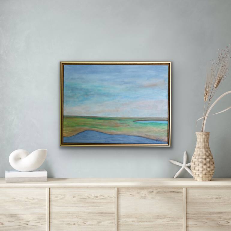 Original Abstract Landscape Painting by Jeanne Player