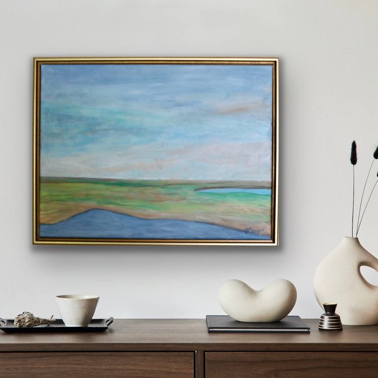 Original Abstract Landscape Painting by Jeanne Player