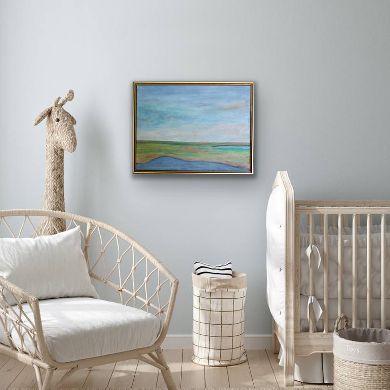 Original Abstract Landscape Painting by Jeanne Player