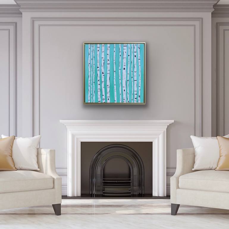 Original Modernism Landscape Mixed Media by Jeanne Player